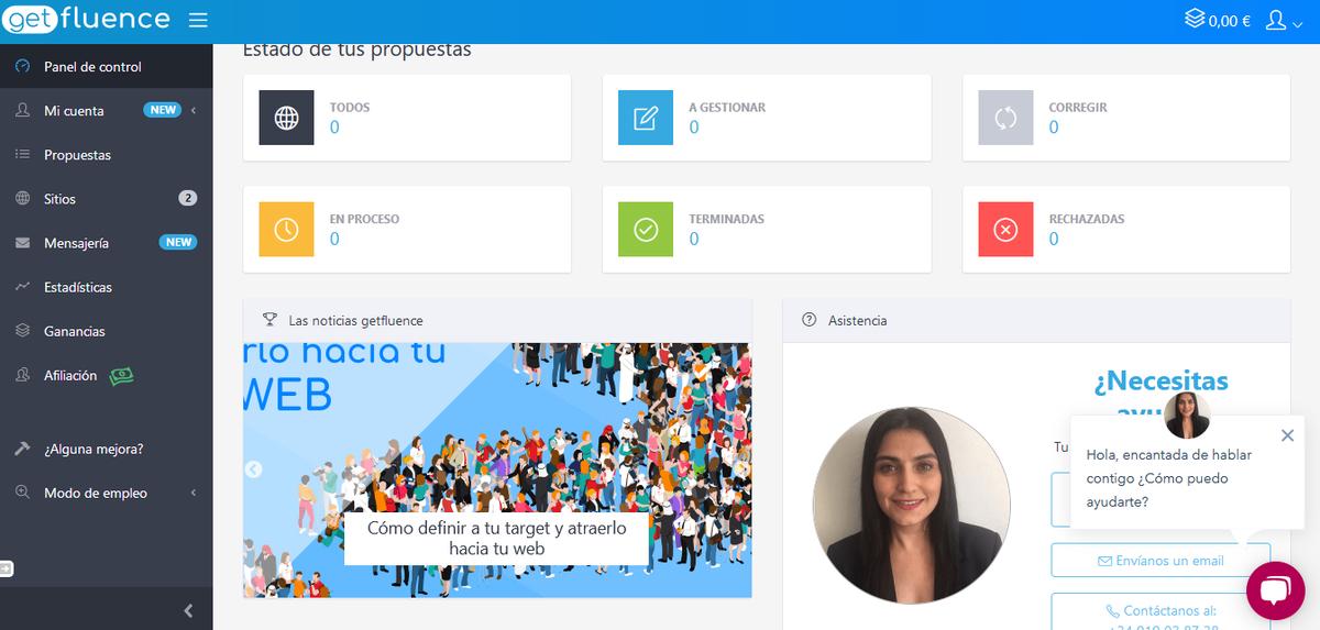 Creación de contenidos en Getfluence