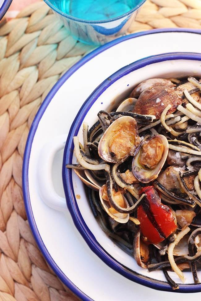 Receta: Angulas de Trigo con almejas y bacalao