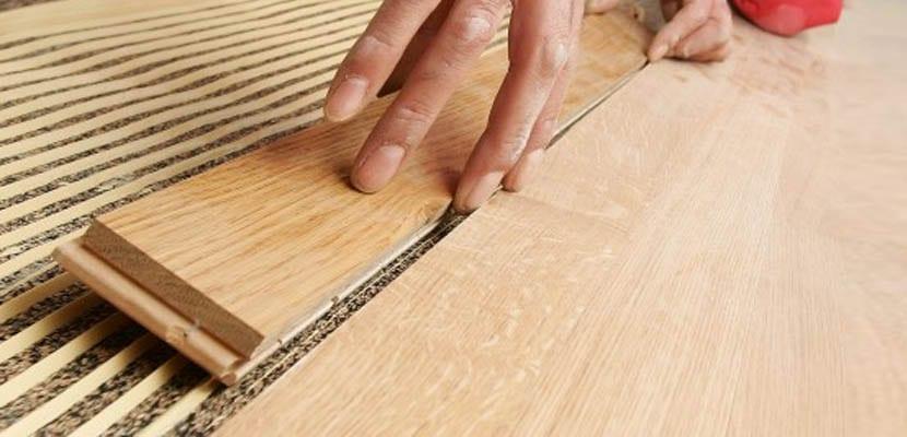 Parquet encolado