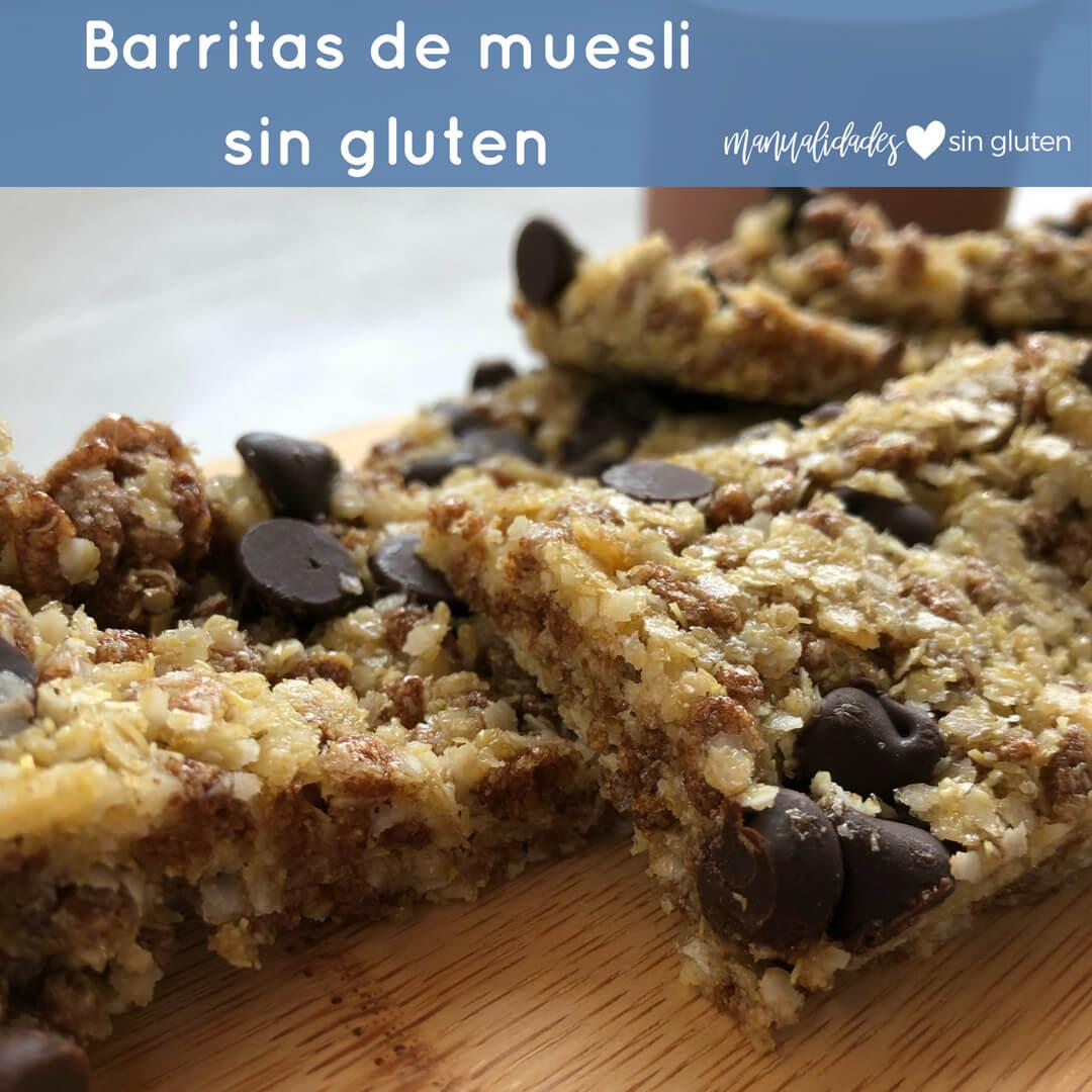 barritas de muesli sin gluten