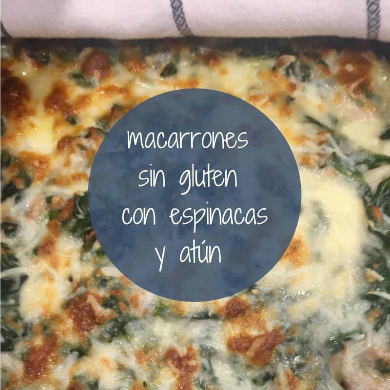 macarrones de quinoa con espinacas