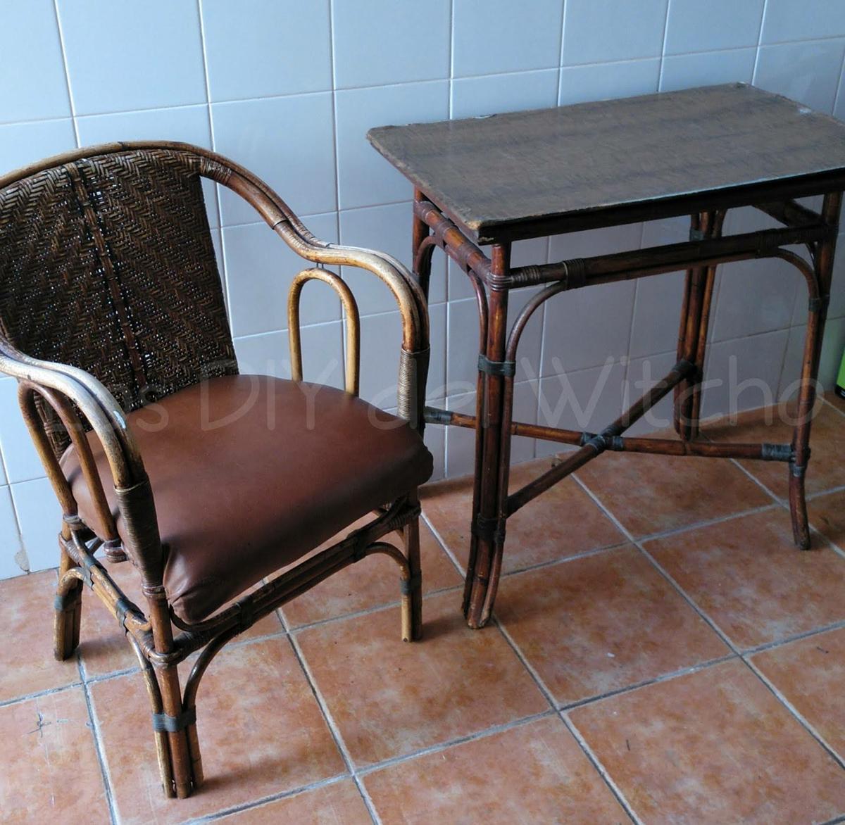 Restauración butacas y mesa