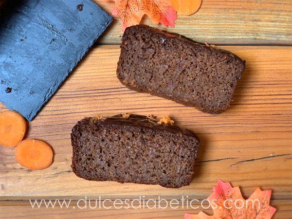 Pastel de zanahoria integral con chocolate