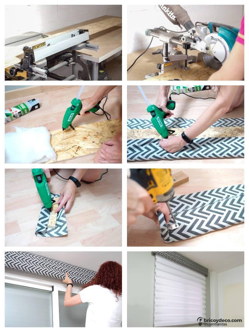 cómo hacer una galería para ocultar la barra de la cortina