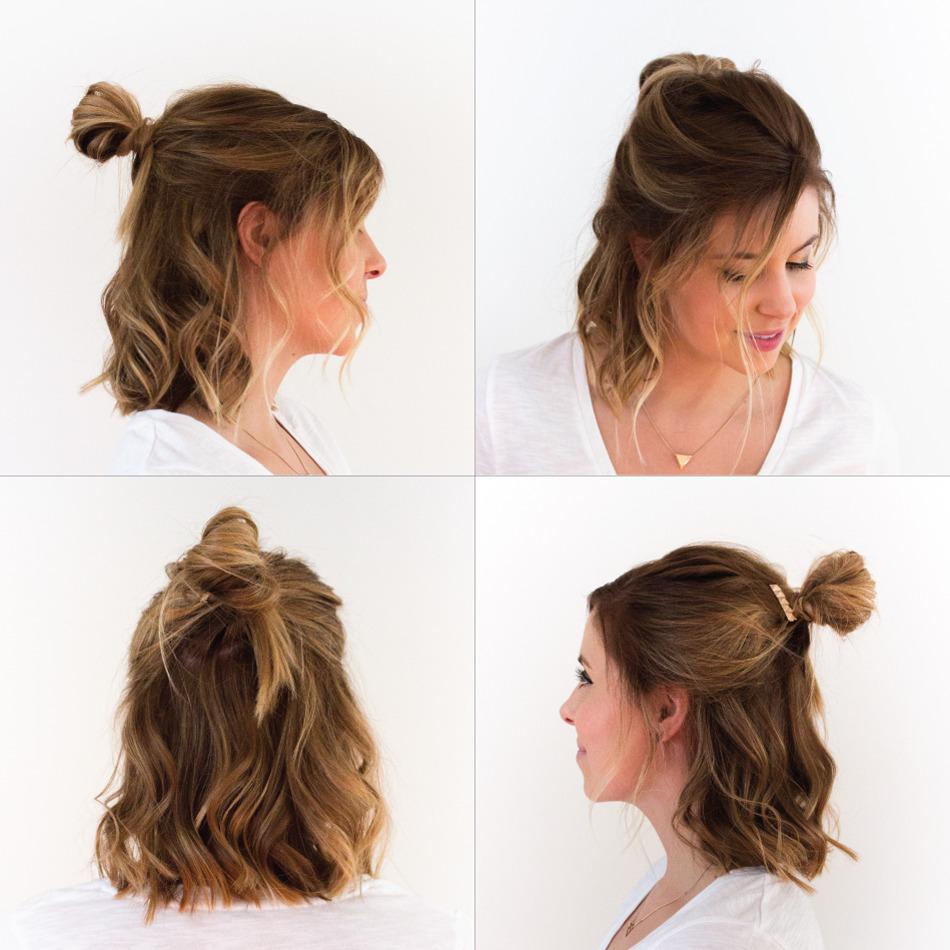 Peinados de fiesta semirecogido sencillo