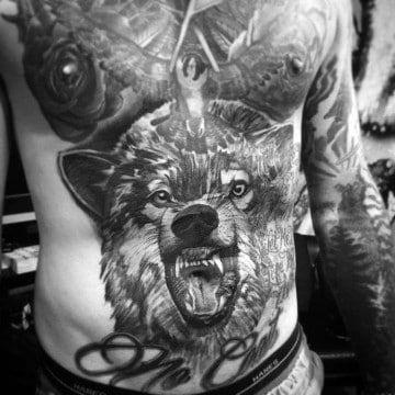 Tatuajes en el abdomen para hombres