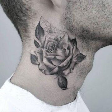Tatuajes en el cuello para hombres