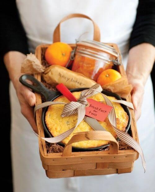 regalos de navidad diy: desayuno para dos