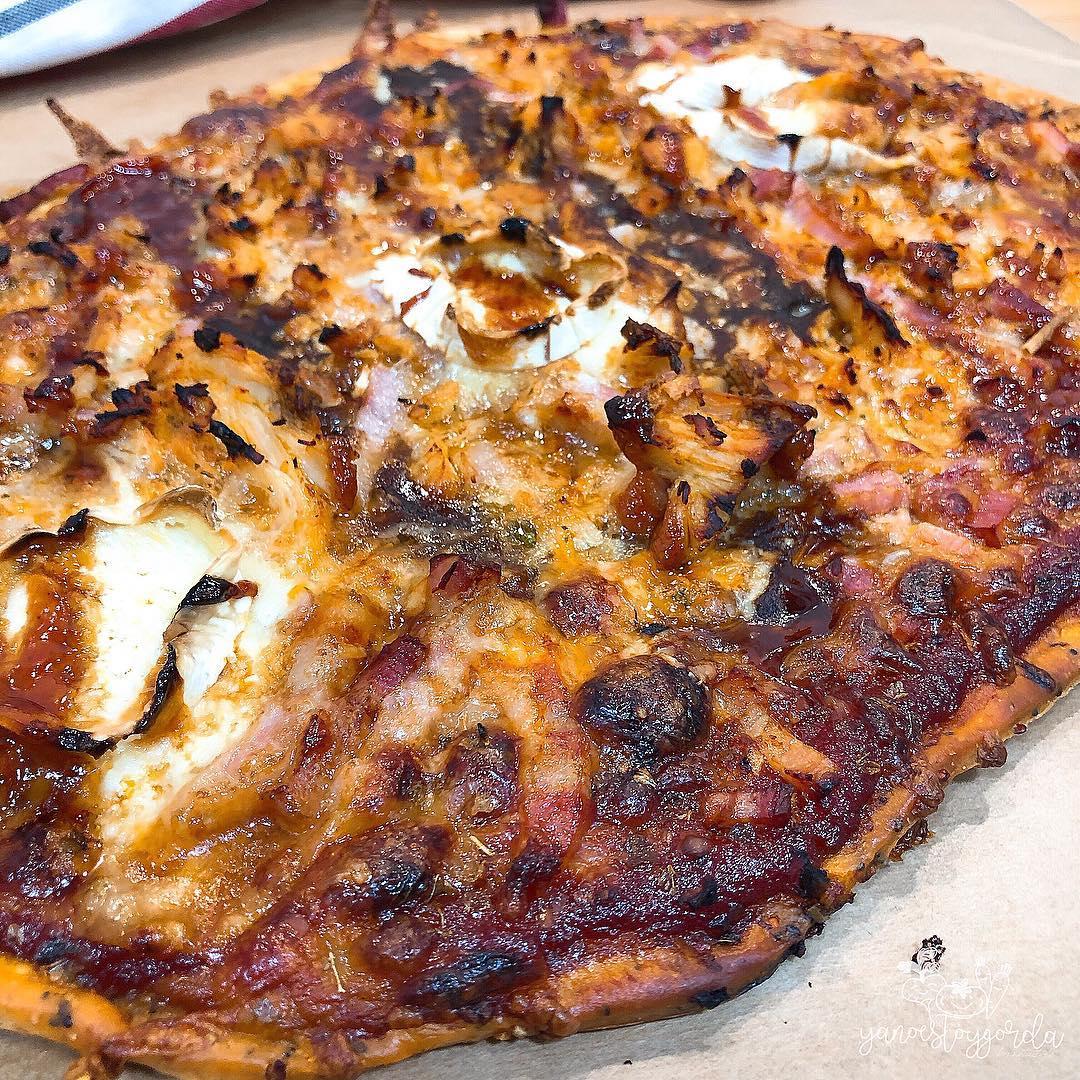 PIZZA DE TRIGO INTEGRAL MASA FINA BARBACOA