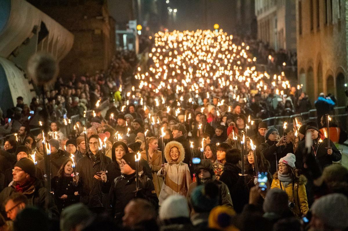 Año nuevo en Edimburgo, Escocia