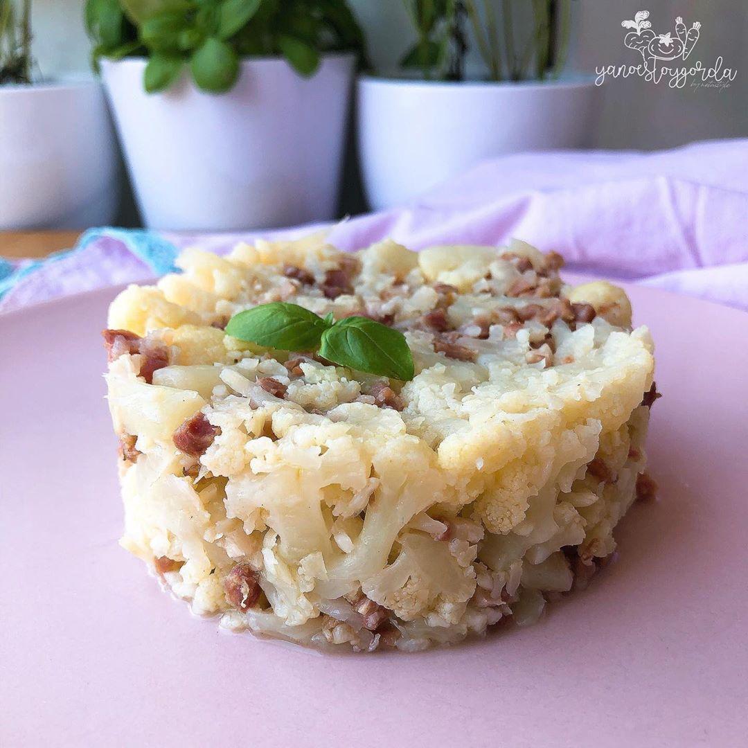 COLIFLOR CON AJITOS Y JAMÓN