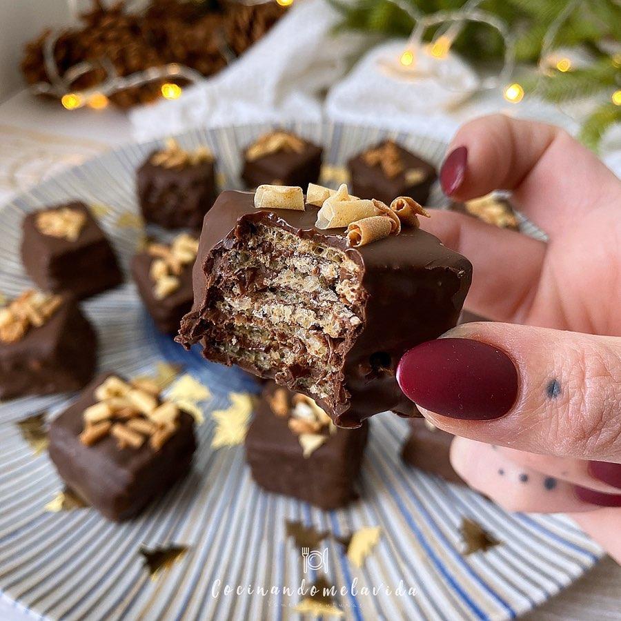 BOMBONES CRUJIENTES DE NUTELLA SALUDABLE