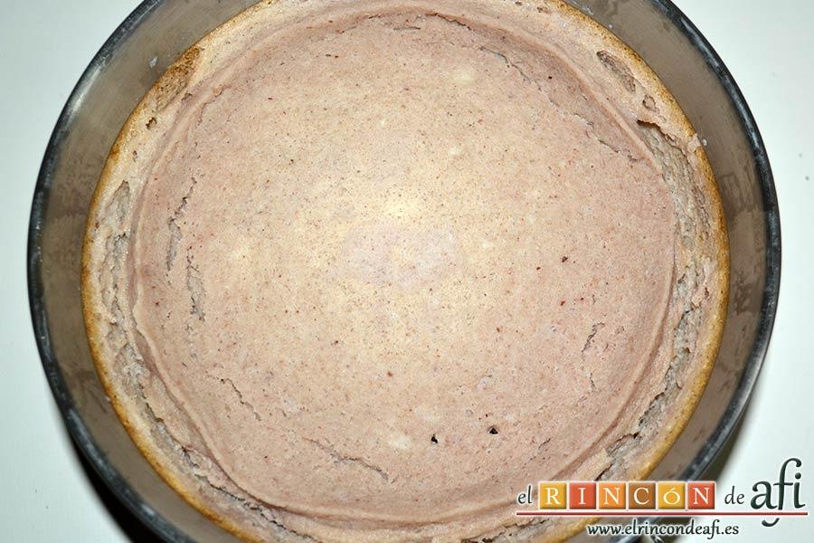 Pudin de castañas, comprobar que el pudin está bien cuajado