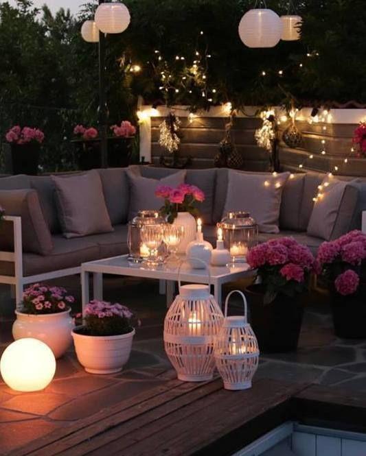 Velas para decorar tu terraza o jardín