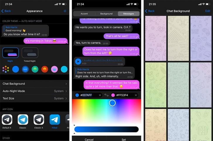 Telegram actualiza su editor de temas