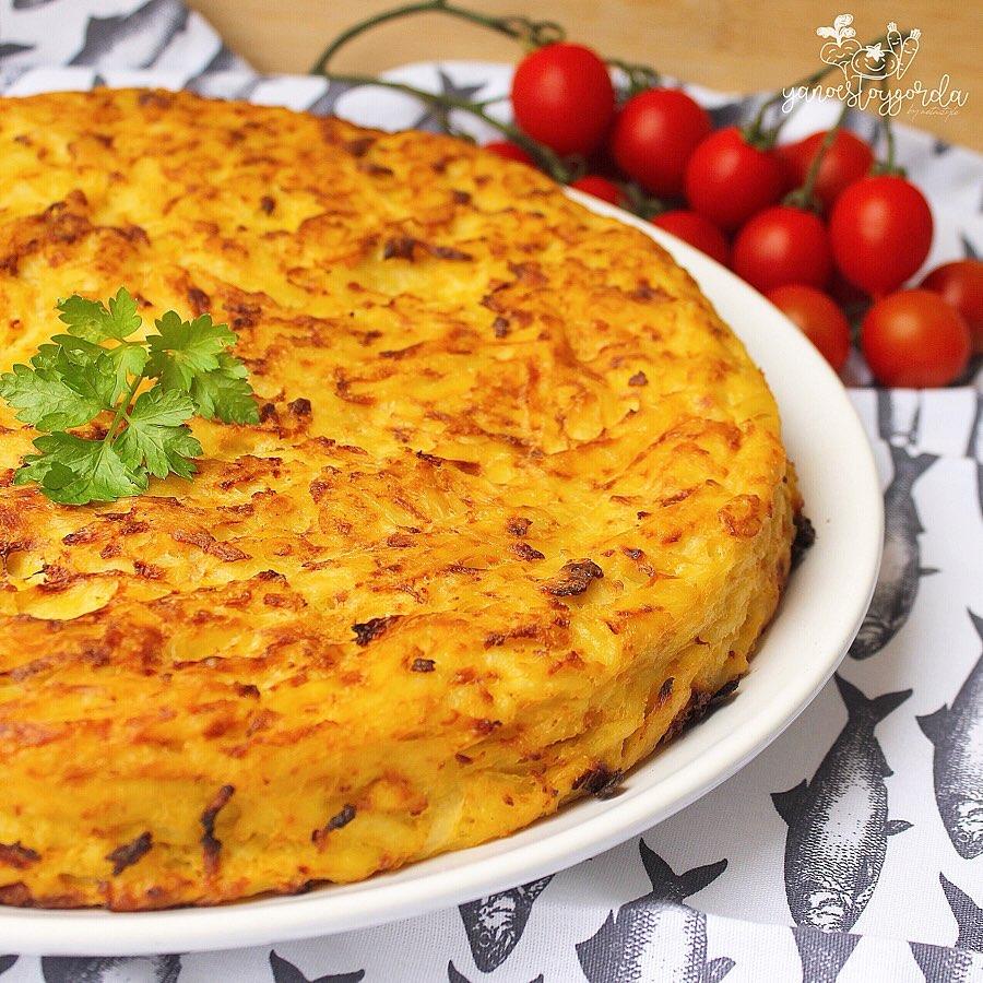 TORTILLA DE PATATA RALLADA AL HORNO