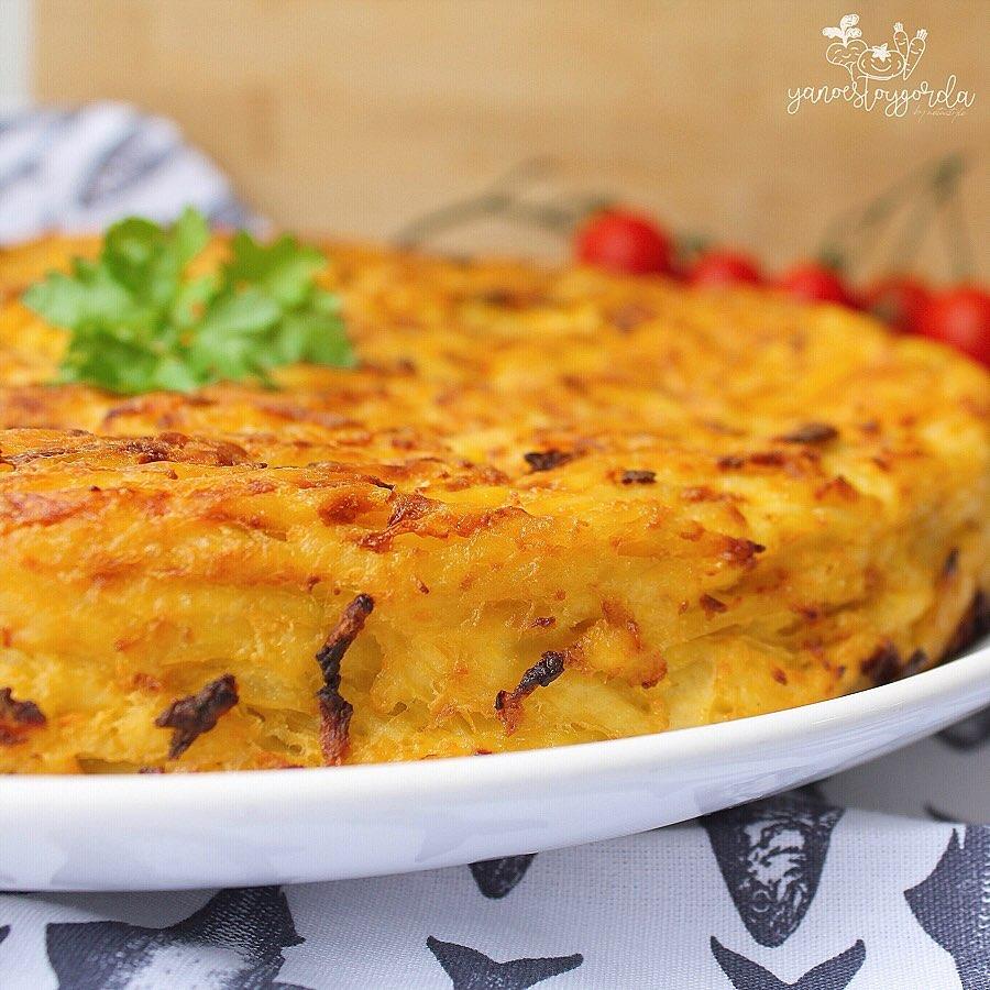 TORTILLA DE PATATA RALLADA AL HORNO