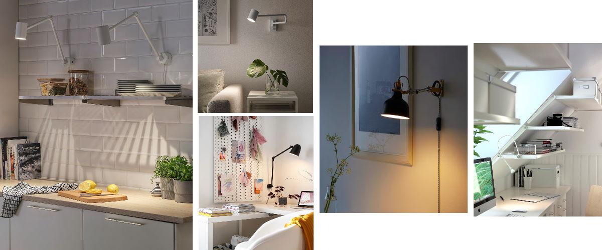 Lámparas de pared de Ikea