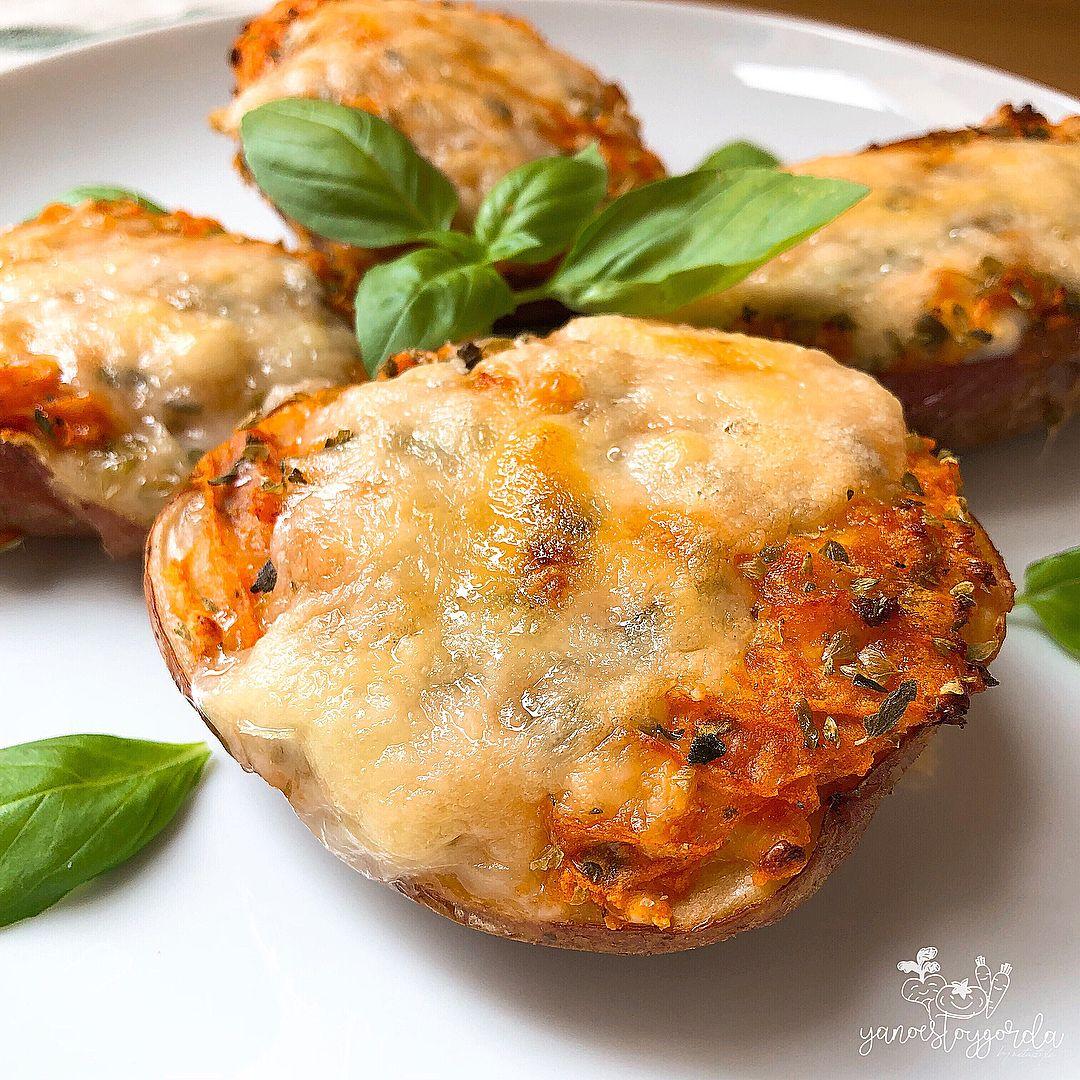 Patatas rellenas “a lo pizza”