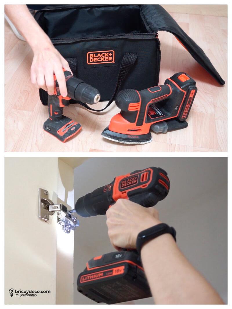 desatornillar las bisagras