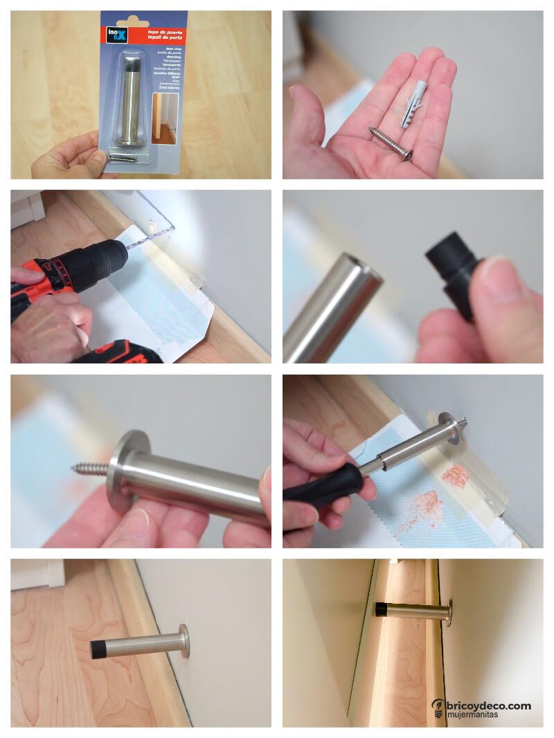 instalar un tope para puertas