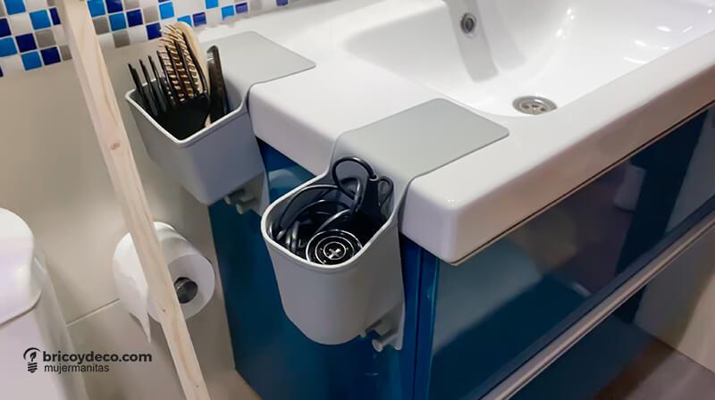 organizadores de silicona para el baño