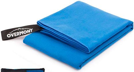 Toalla absorbente de color azul