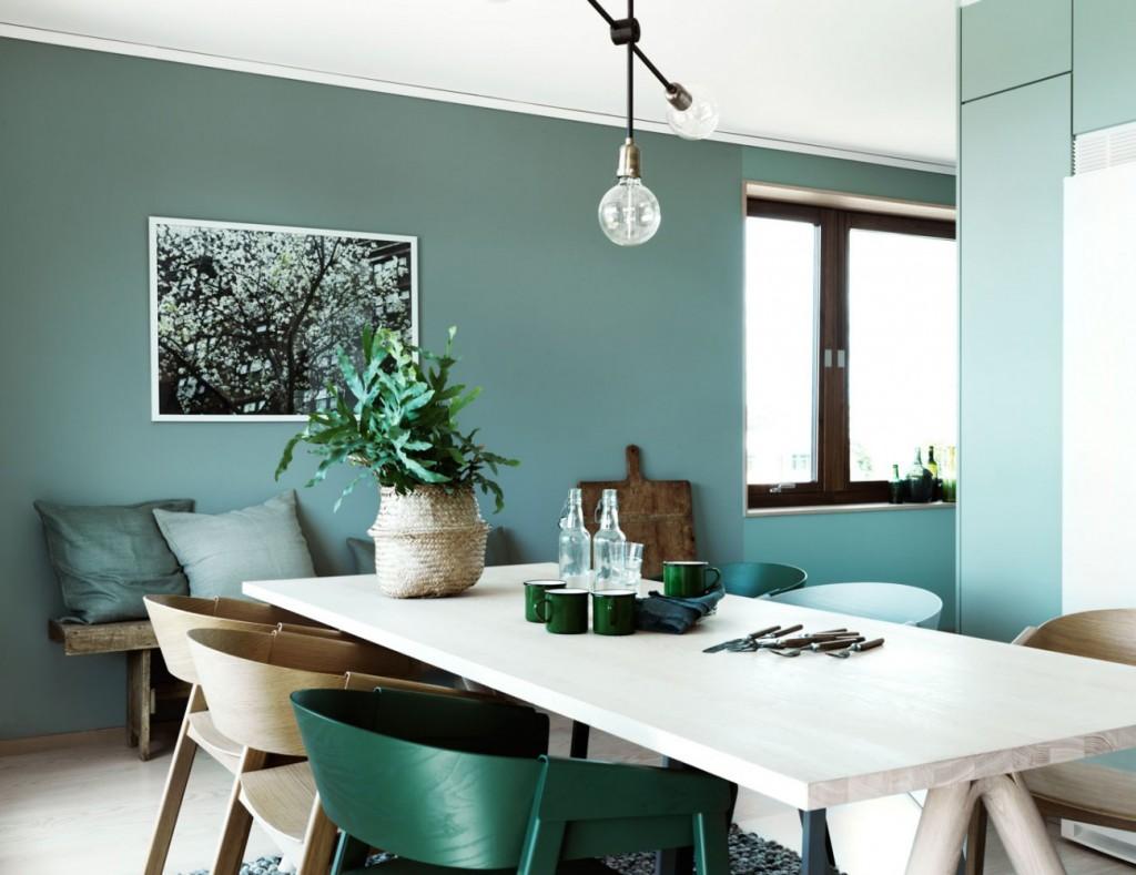 Home Tour nórdico con paredes de color