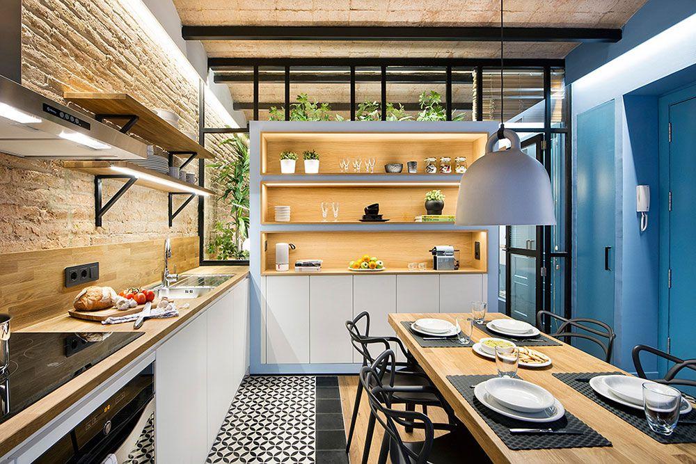 iluminación en el diseño de una cocina