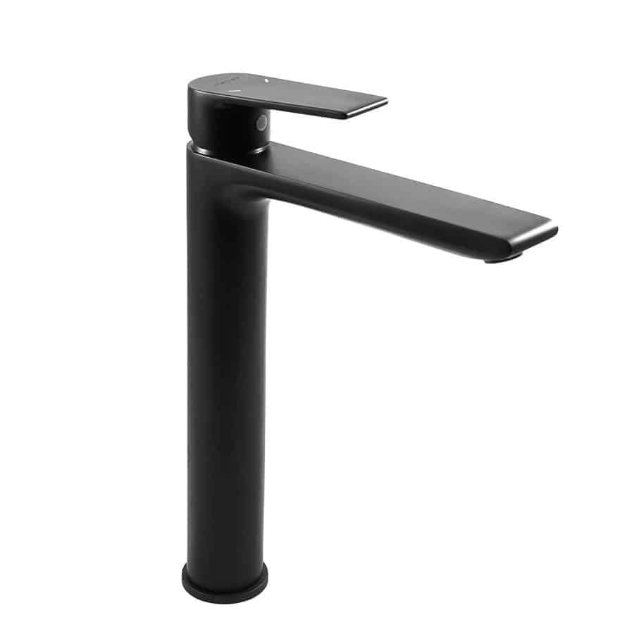 Grifo de lavabo negro/blanco mate - Agora Xtreme