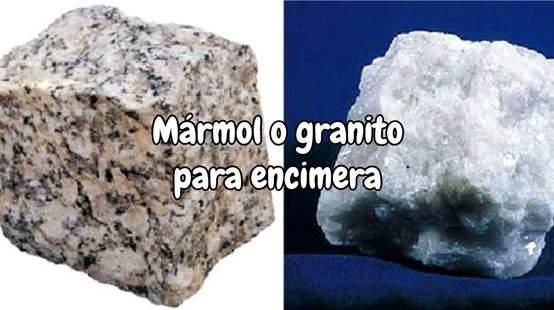 Mármol o granito para encimera