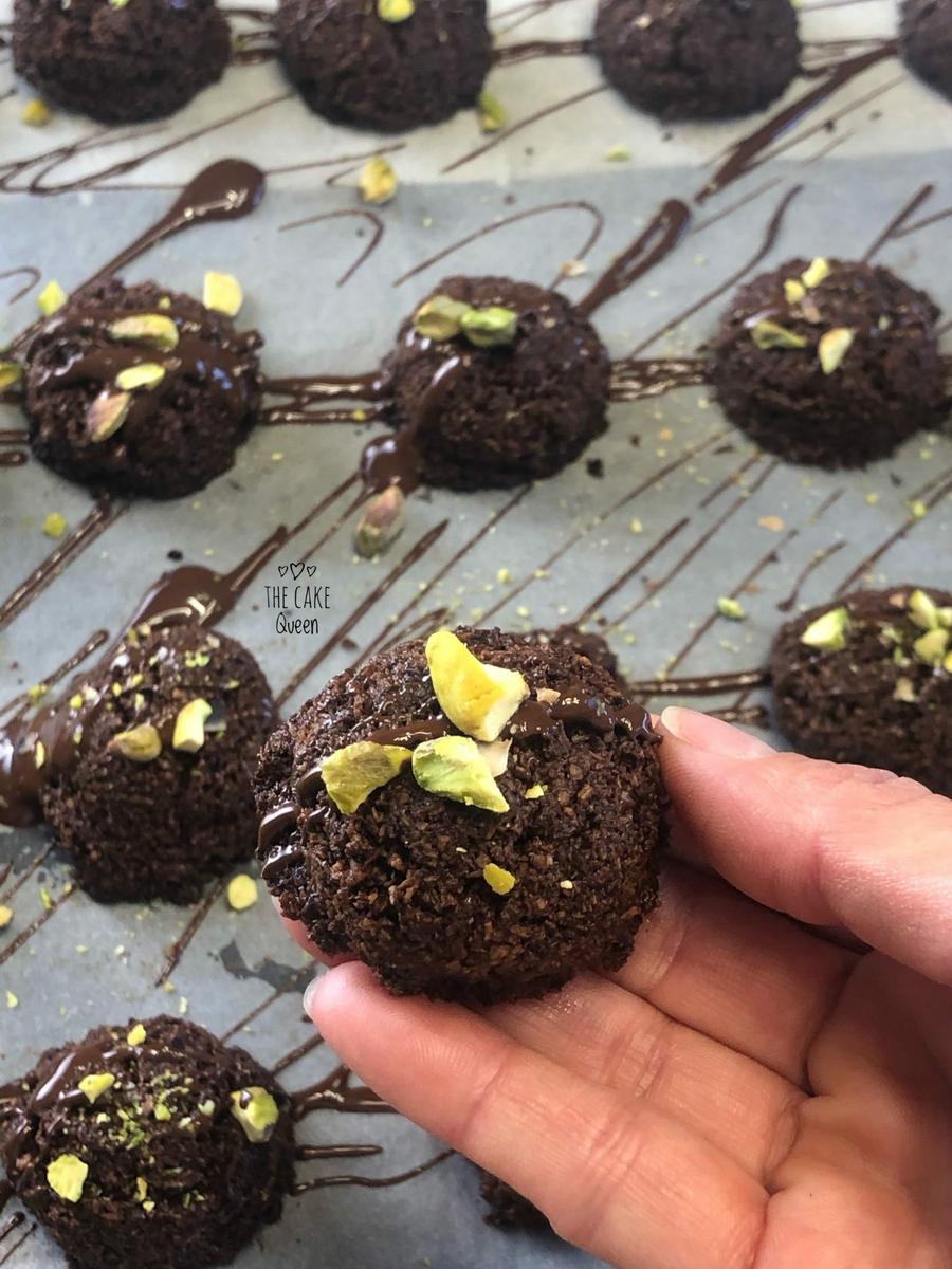 Macaroons de coco y cacao sin gluten y sin lactosa