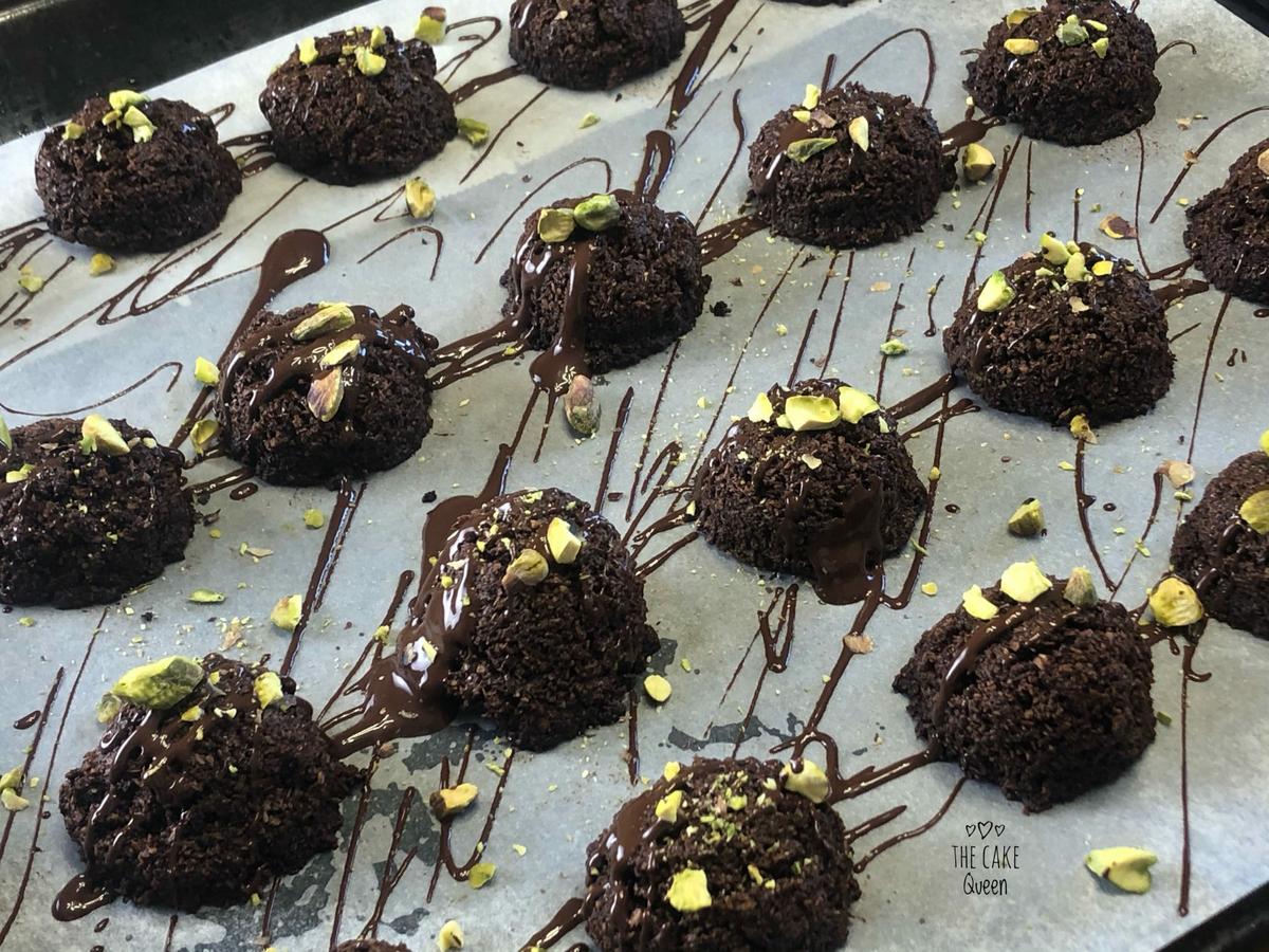 Macaroons de coco y cacao sin gluten y sin lactosa