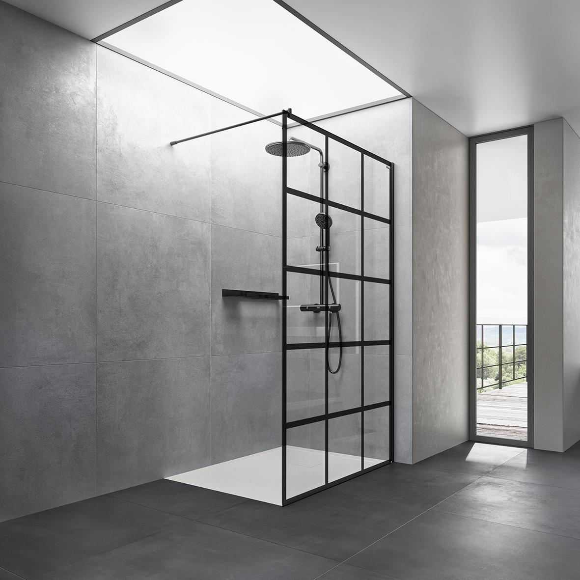 Panel Duscholux Basic Deco Black