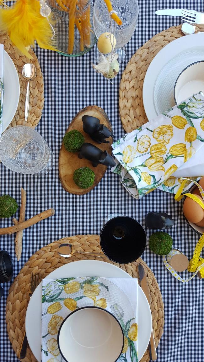 Una mesa muy primaveral para Pascua