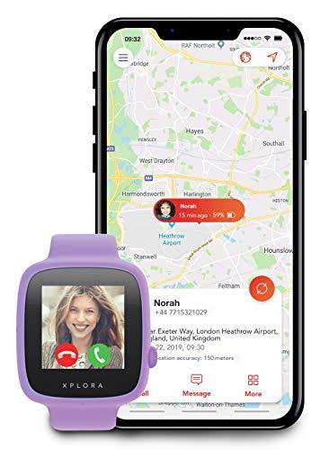 XPLORA GO - Telfono reloj para nios (SIM no incluida) - Llamadas, mensajes, modo colegio,...