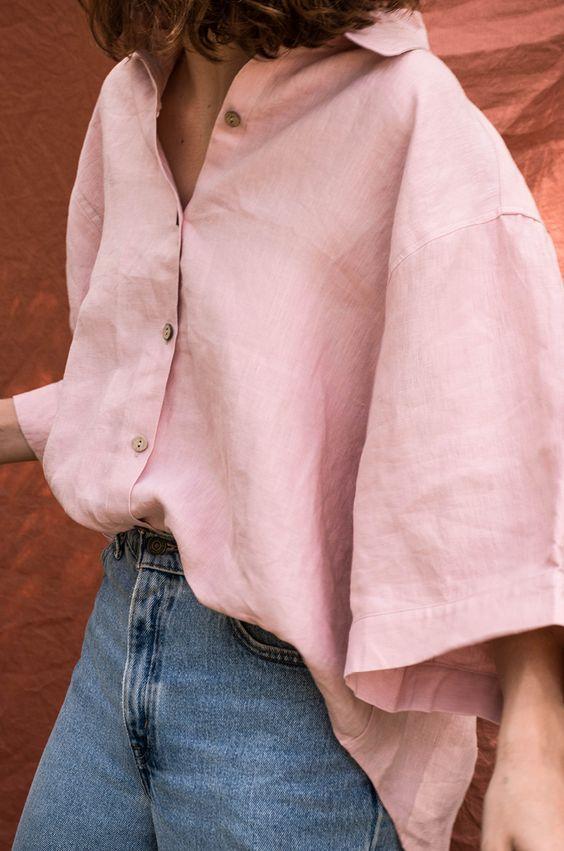 Camisa oversized para estar en casa