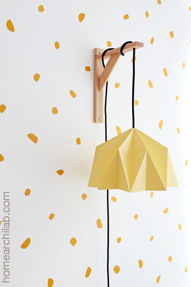 lámpara de origami DIY