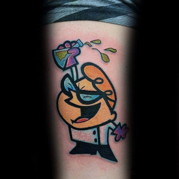 Tatuaje del dibujo animado Dexter