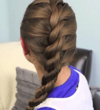 Trenza de dos cabos de raíz