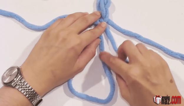 cómo hacer una trenza fácil de cuatro cabos