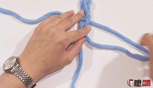 cómo hacer una trenza fácil de cuatro cabos