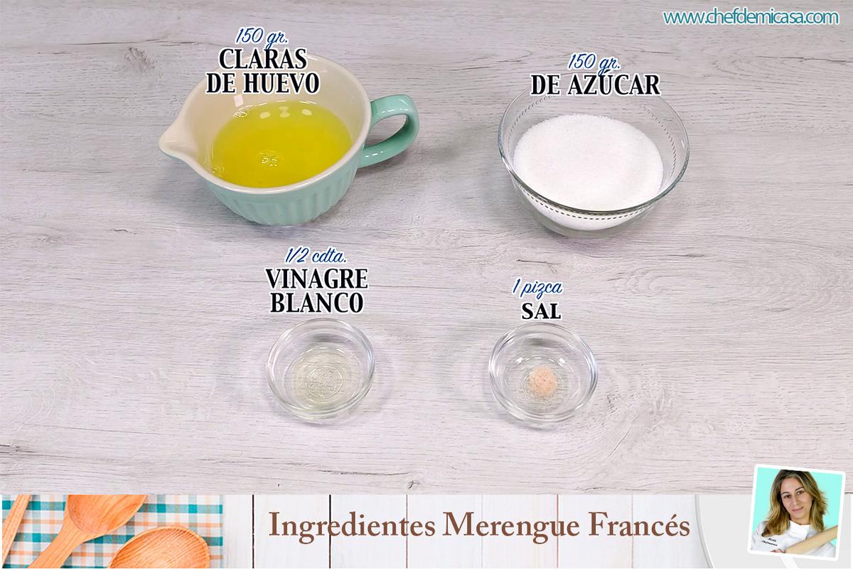 Ingredientes Merengue Frances