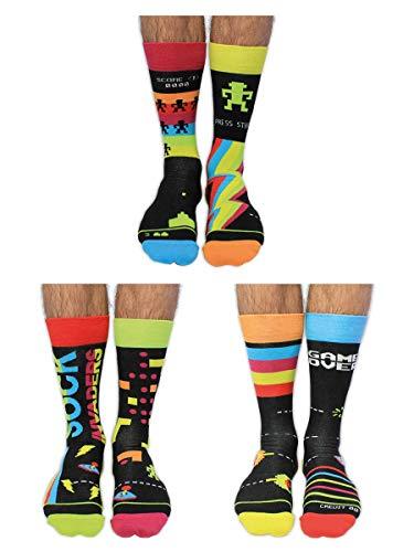 Sock Invaders United Oddsocks, 6 Oddsocks, para hombre, multicolor, 39 46 EU 7...