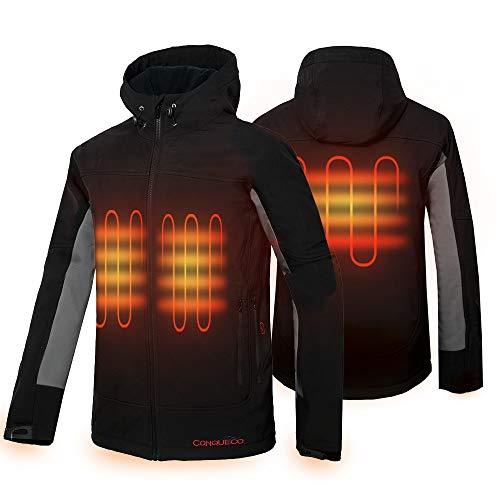 CONQUECO Hombre Chaleco con Calefaccin Elctrico Ropa Abrigada de Invierno para...