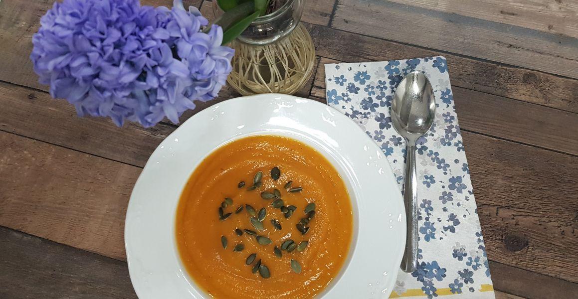 Crema de calabaza con semillas