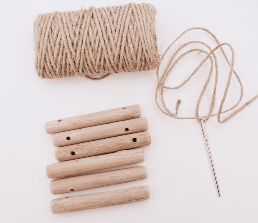 3 manualidades con palitos de madera - Posavasos _ El blog de Laucreativa