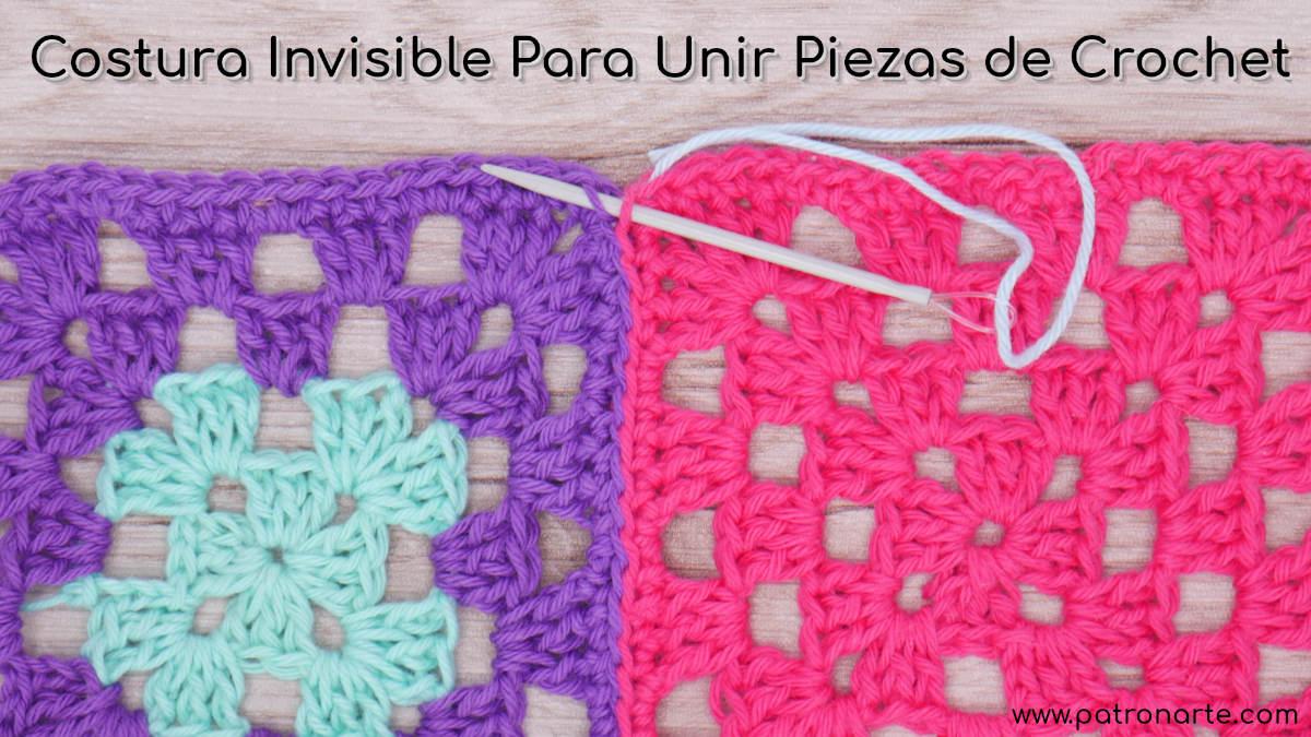 Costura Invisible para Unir Piezas de Crochet - Ganchillo Ideal Para Granny Square