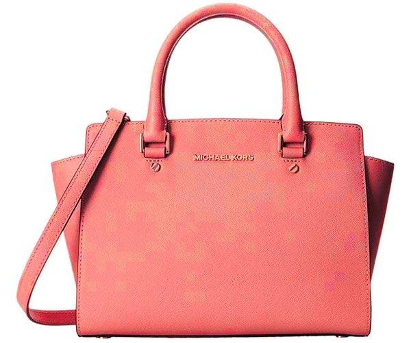 Selma Medium Saffiano Satchel Michael Kors