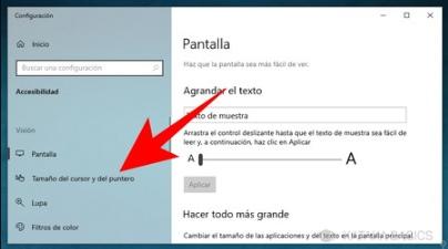 configuracion de cursores windows 10